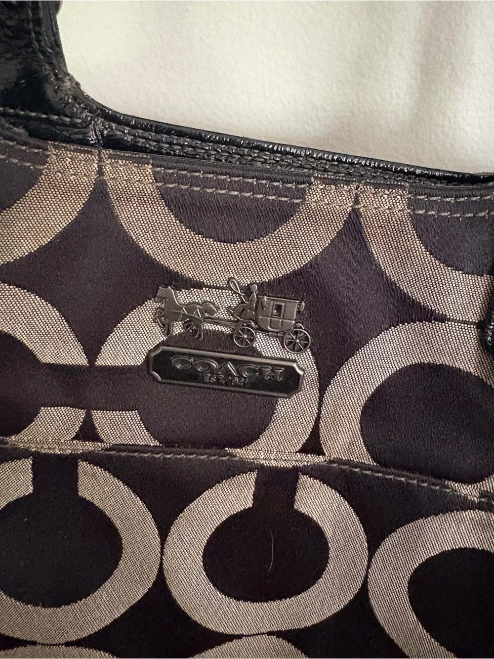 Coach  Signature Canvas Tote with Crossbody Pouch
